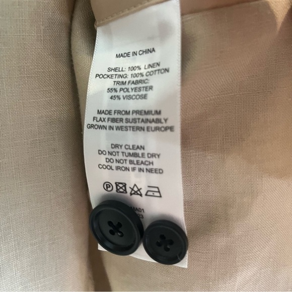 Linen Men's Blazer Quince XL - Picture 9 of 16